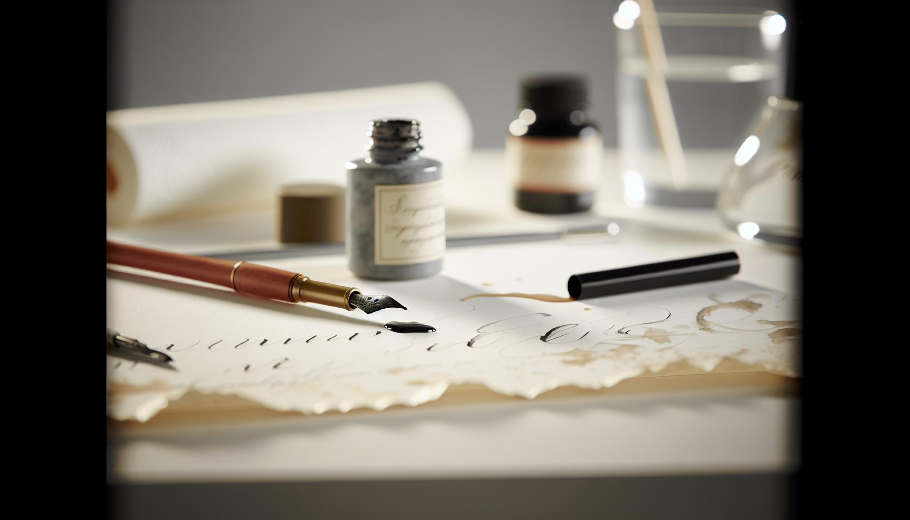 Troubleshooting Common Calligraphy Pen Problems