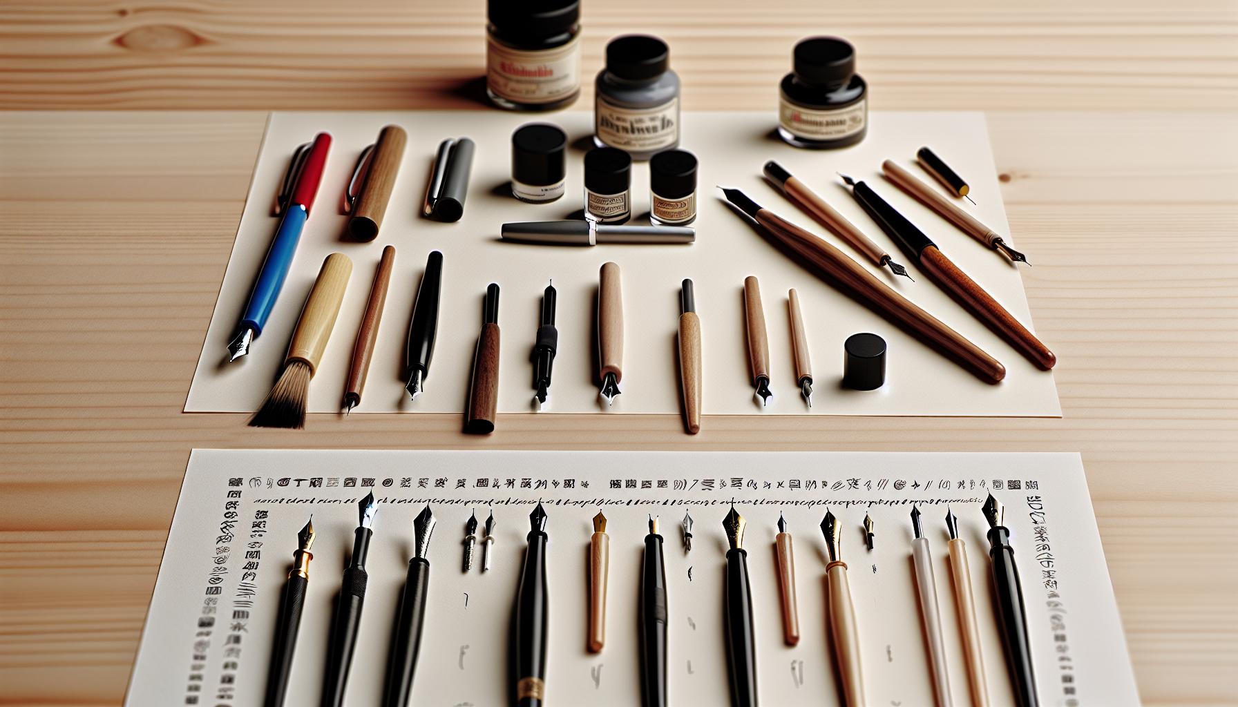 Types of Calligraphy Pens Explained
