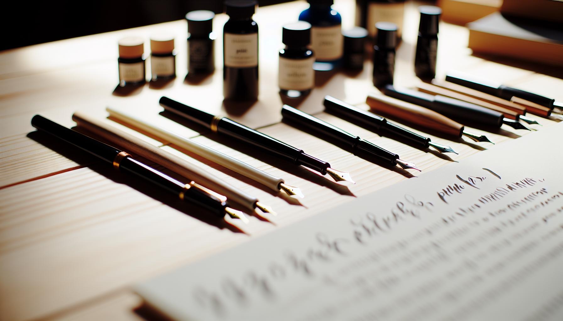 Types of Calligraphy Pens Explained