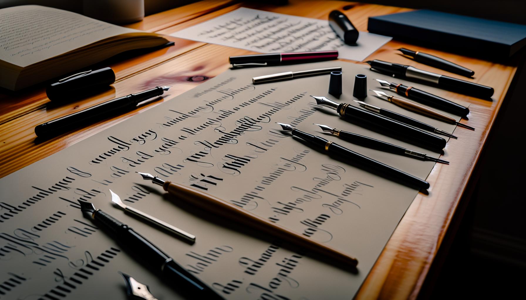 Types of Pens for Calligraphy: Which One's Right for You?
