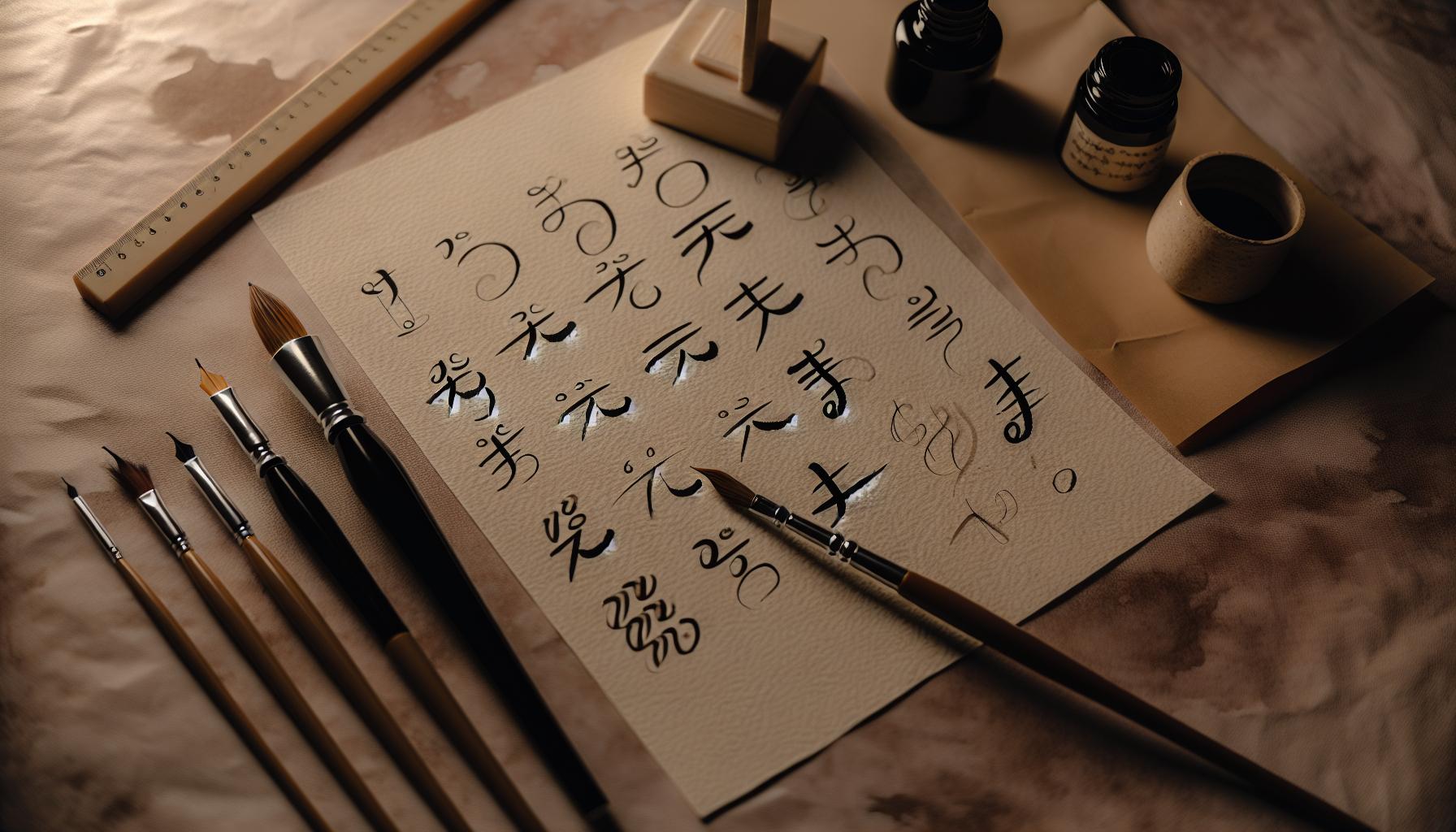 Understand the Basics of Calligraphy Brush Pens