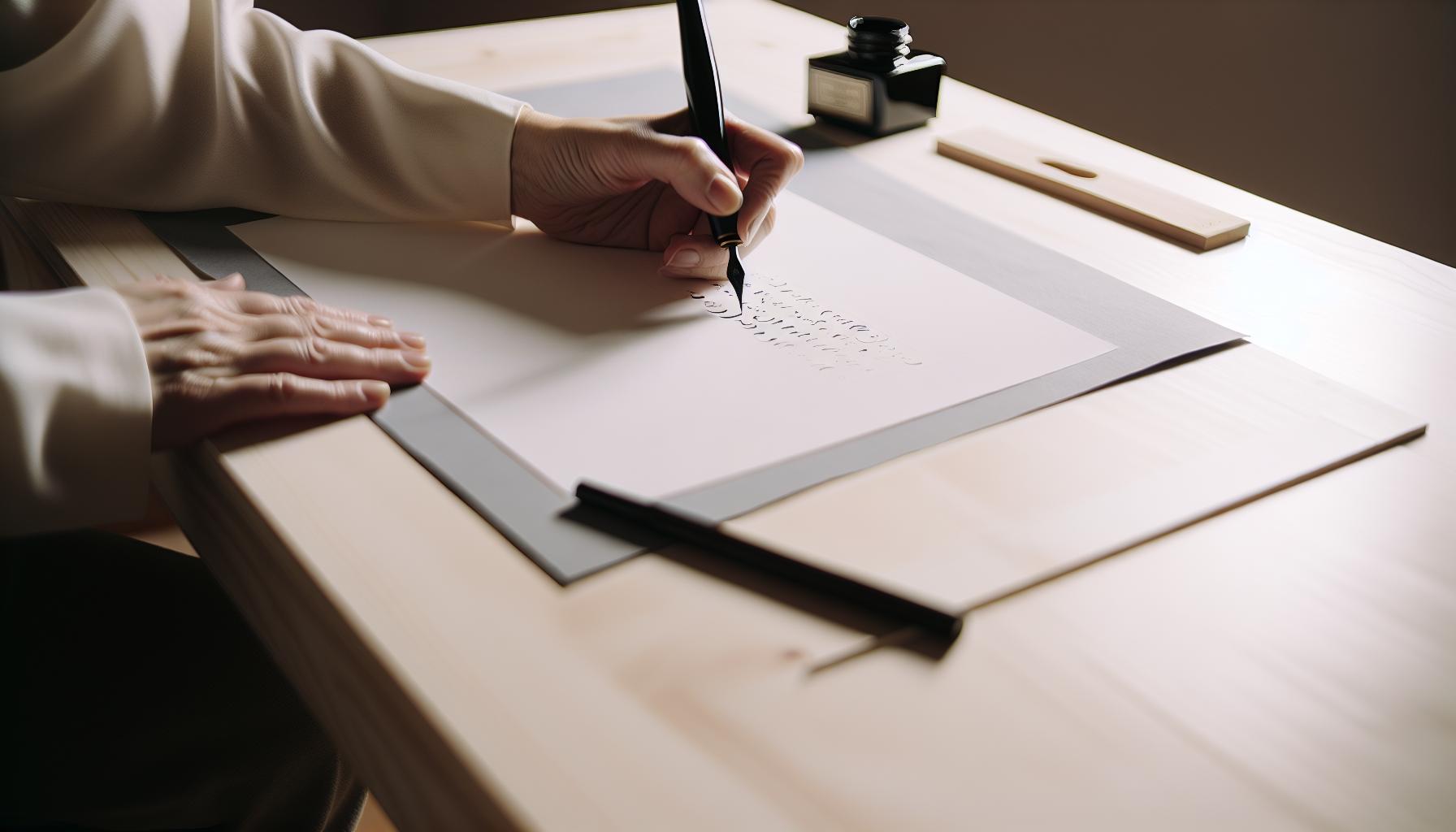 Understanding Calligraphy Basics with a Ball Pen