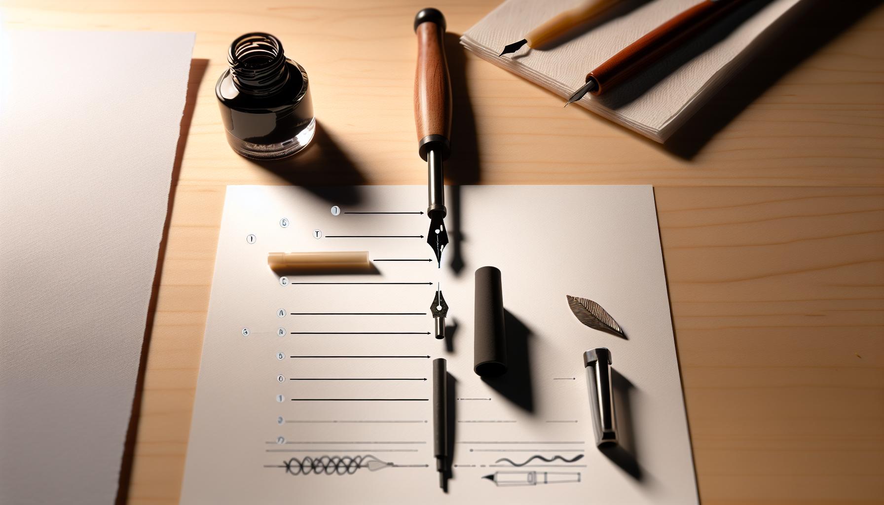 How to Write with a Calligraphy Dip Pen: Master Classic Technique 1 Understanding Calligraphy Dip Pen Anatomy