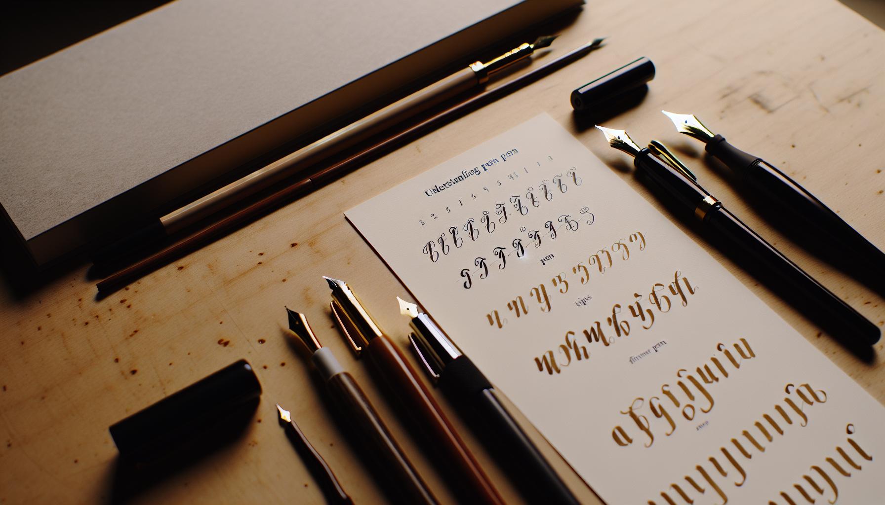 Understanding Calligraphy Pen Sizes and Types