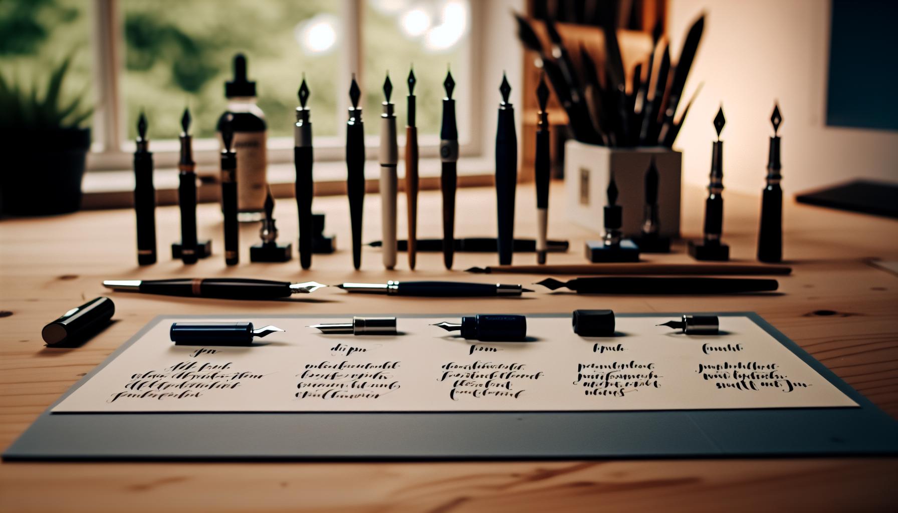 Understanding Calligraphy Pen Types and Features