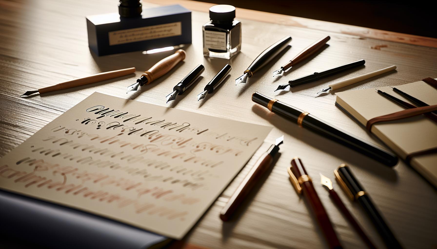 Understanding Different Calligraphy Pen Types
