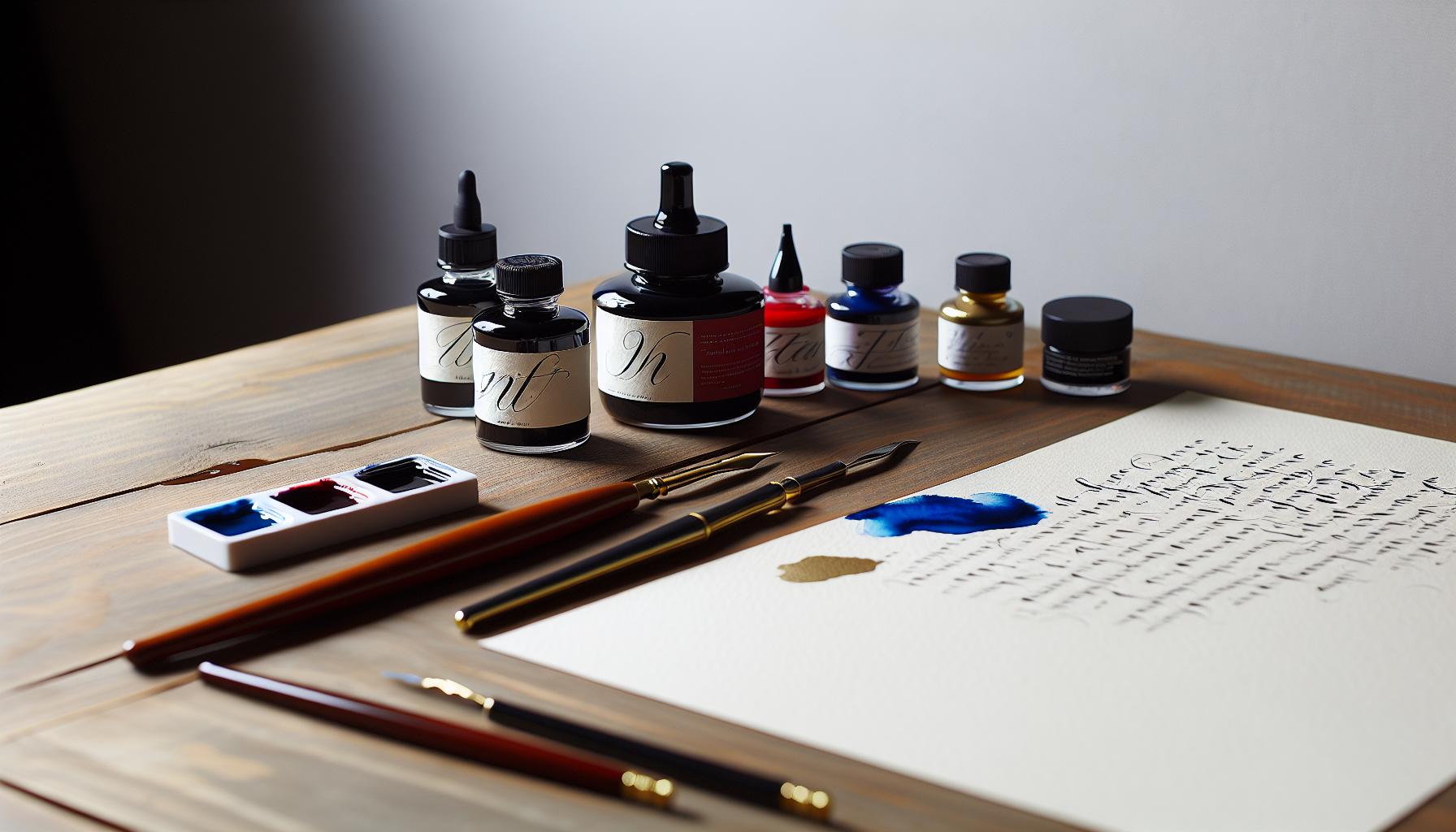 Understanding Different Types of Calligraphy Inks
