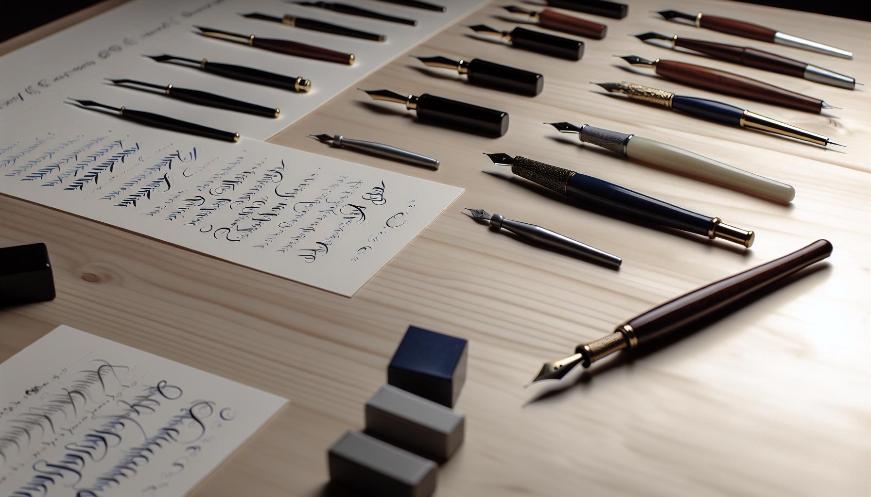 Understanding Different Types of Calligraphy Pens
