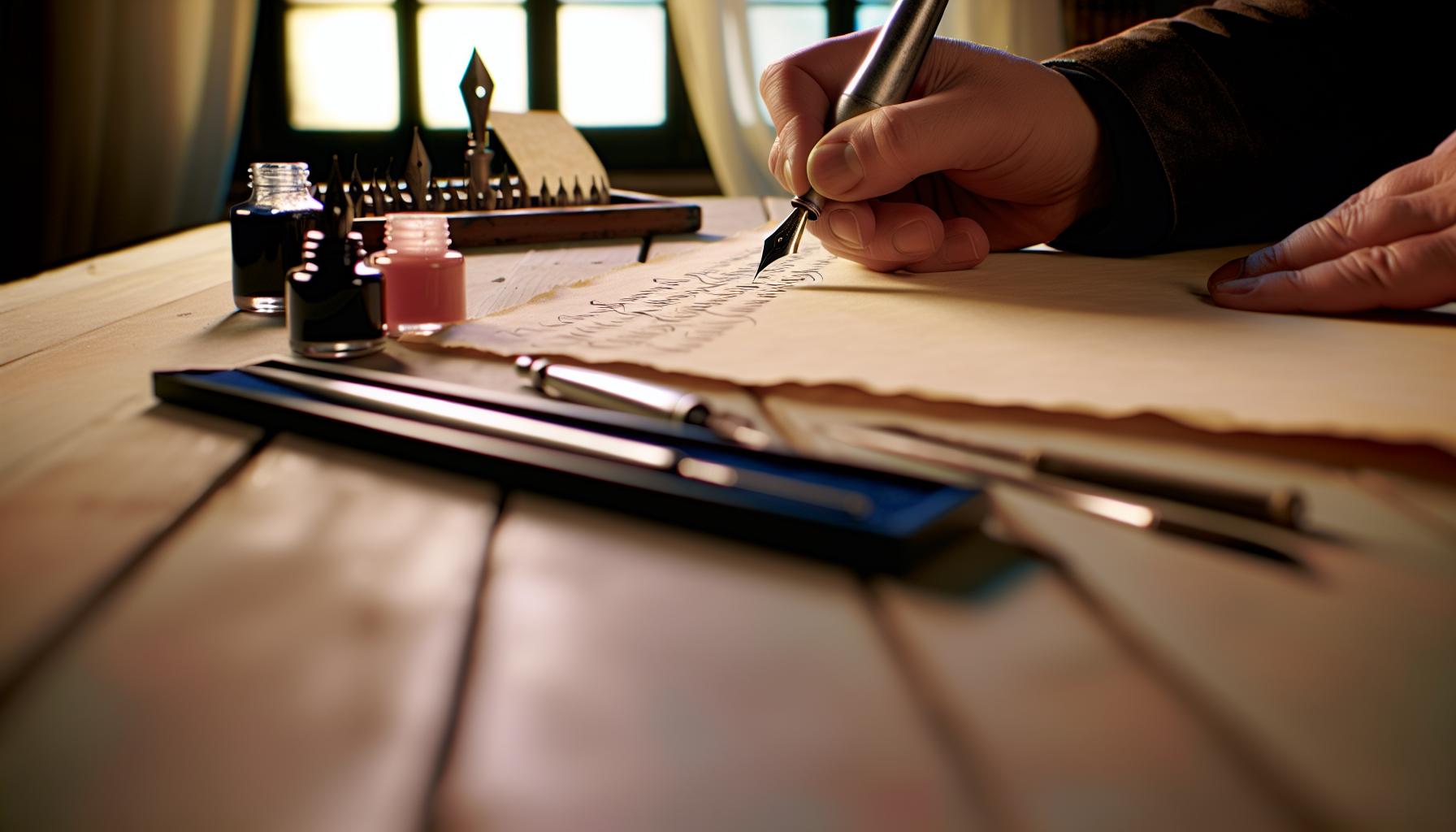 Understanding Fountain Pen Calligraphy Basics