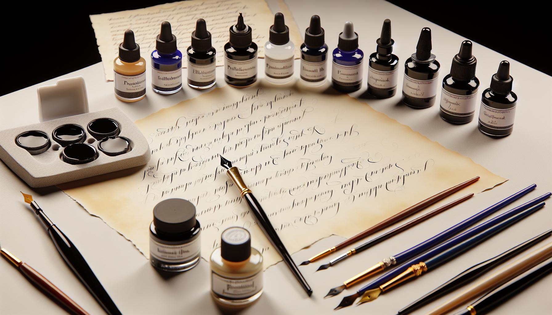 Understanding Ink Types for Calligraphy Pens