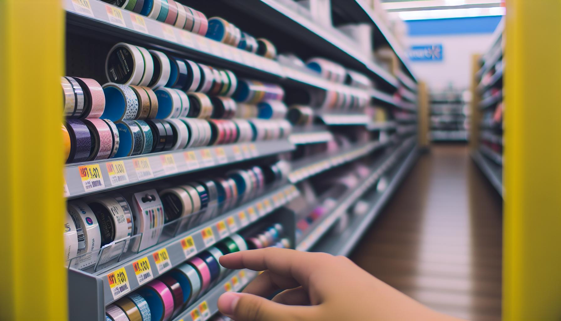 Where to Find Washi Tape in Walmart